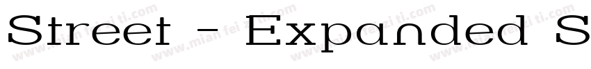 Street - Expanded Semi字体转换